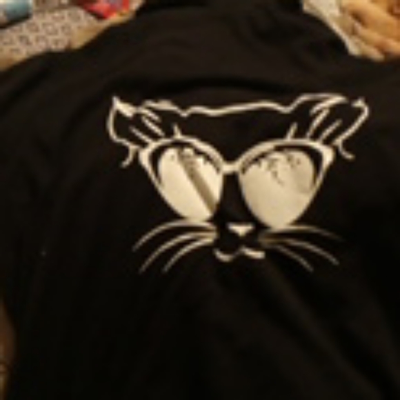 3 blue and 3 black hoodie with cat print - Picture 2 of 3